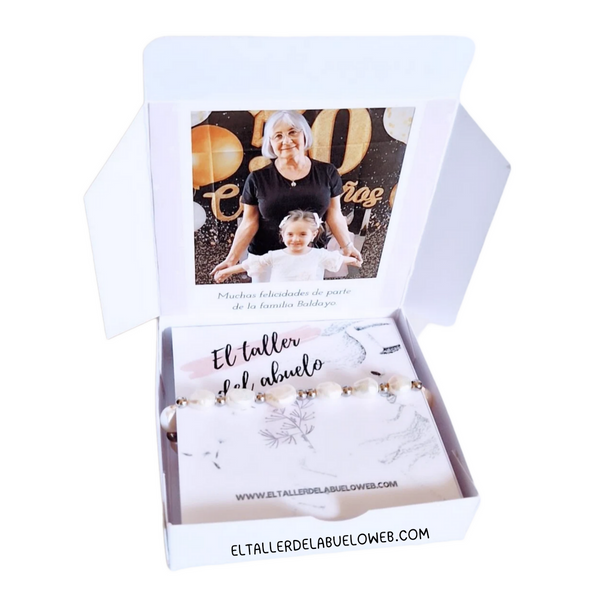 CAJA BLANCA CON FOTO