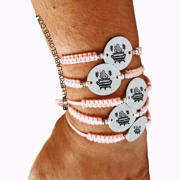 PULSERA BRUJAS MACRAME PERSONALIZADA