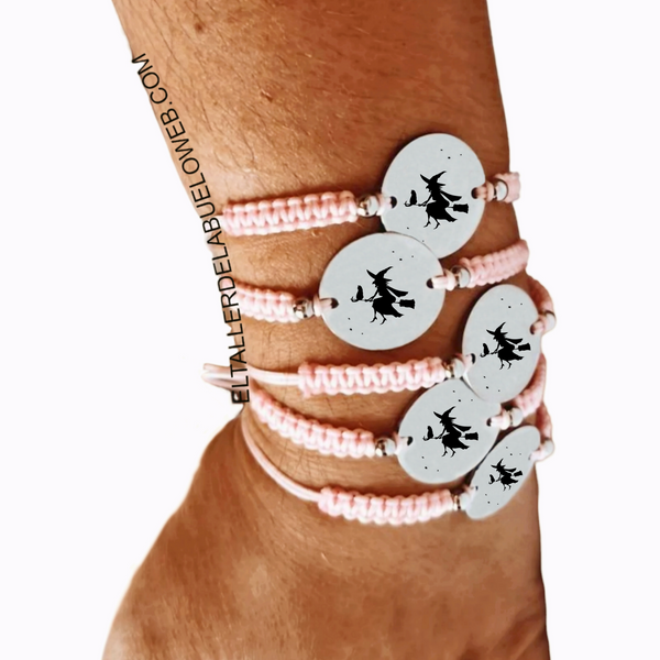 PULSERA BRUJAS MACRAME PERSONALIZADA