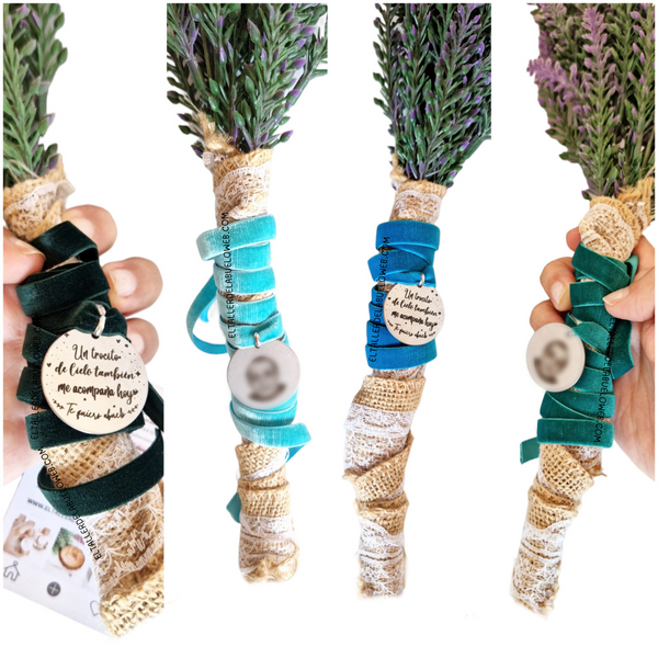 LAZO PARA RAMO DE NOVIA CON FOTO