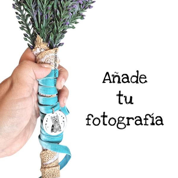 LAZO PARA RAMO DE NOVIA CON FOTO