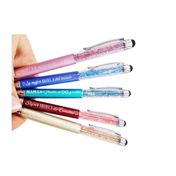BOLÍGRAFOS PERSONALIZADOS GLITTER
