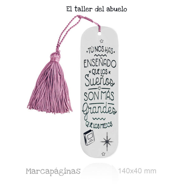 Marcapáginas "Tú nos has enseñado..."