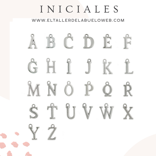 PULSERA ETERNA PERSONALIZADA CON INICIAL EN PLATA Y SWAROVSKI