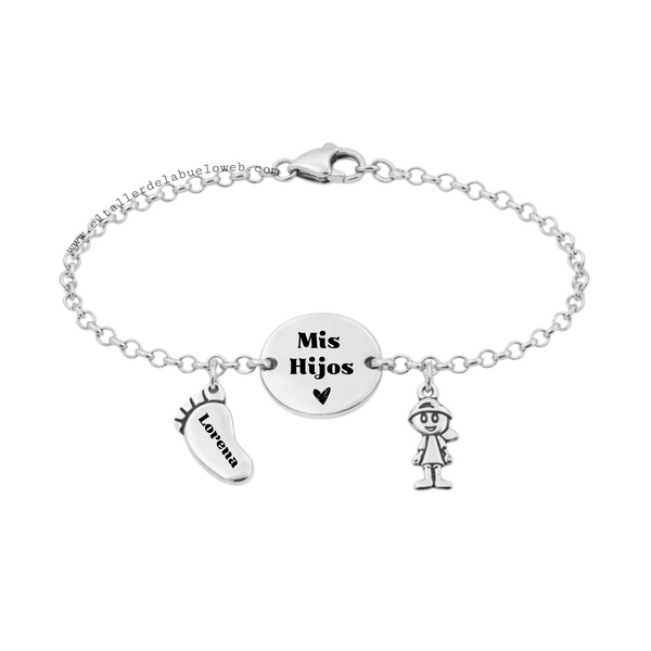 Bracelet to engrave "Pieces of me"