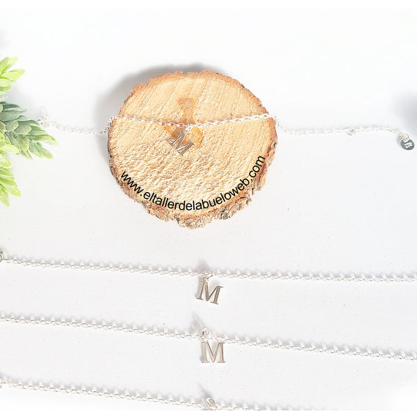 SILVER INITIAL BRACELET