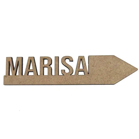 MARCAPÁGINAS CON NOMBRE EN MADERA