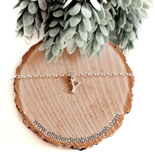 SILVER INITIAL BRACELET