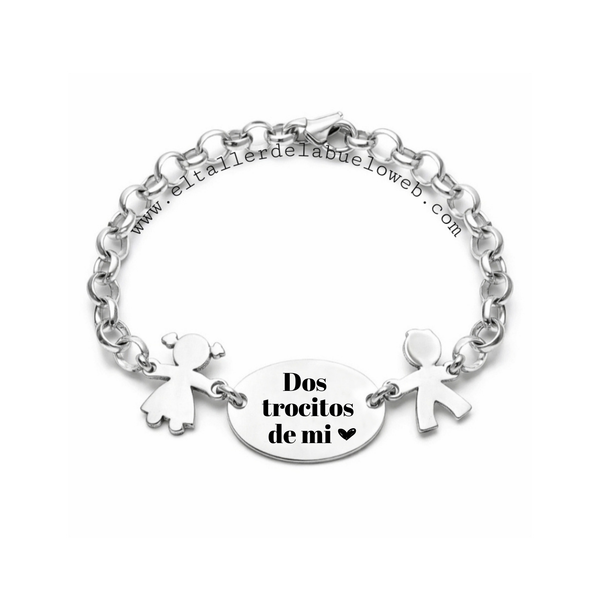 PULSERA PERSONALIZADA DOS TROCITOS DE MI