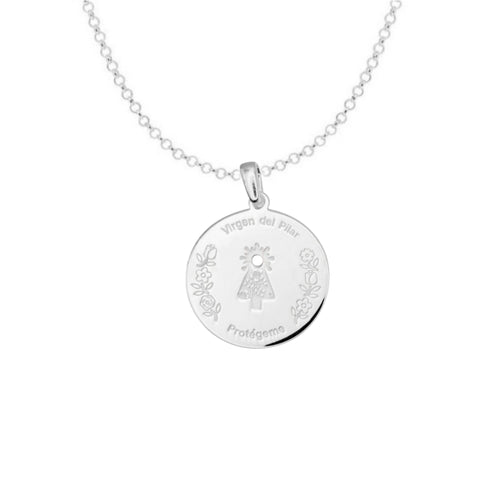 COLGANTE MEDALLA VIRGEN DEL PILAR
