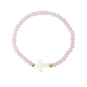 PULSERA CRUZ NÁCAR COMUNIÓN
