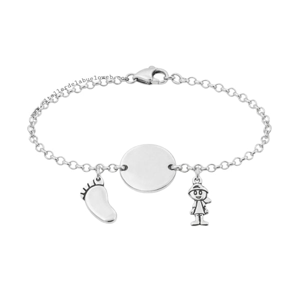Bracelet to engrave "Pieces of me"