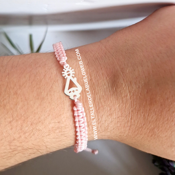 PULSERA MACRAME VIRGEN DE COVADONGA
